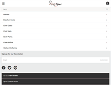 Tablet Screenshot of chefgeardirect.com